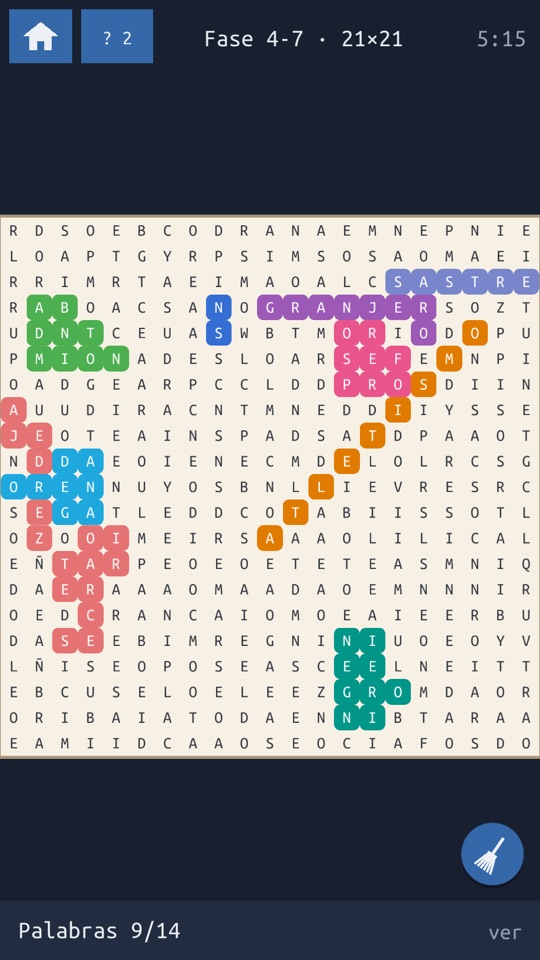 Un tablero a medio jugar